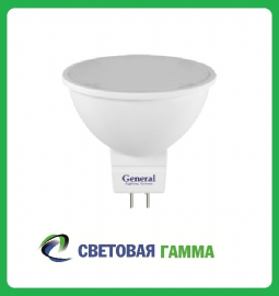 Лампа светодиодная GLDEN-MR16-7-230-GU5.3-3000