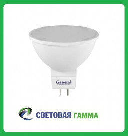 Лампа светодиодная GLDEN-MR16-7-230-GU5.3-4500
